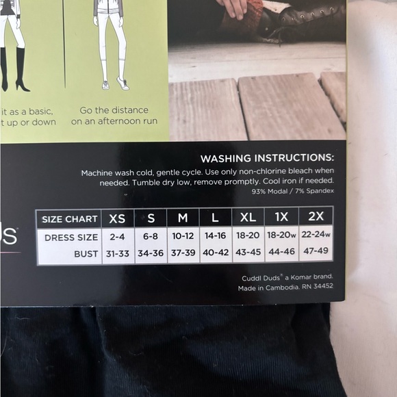 Cuddl Duds Softwear Stretch Layering Tops - Picture 3 of 5